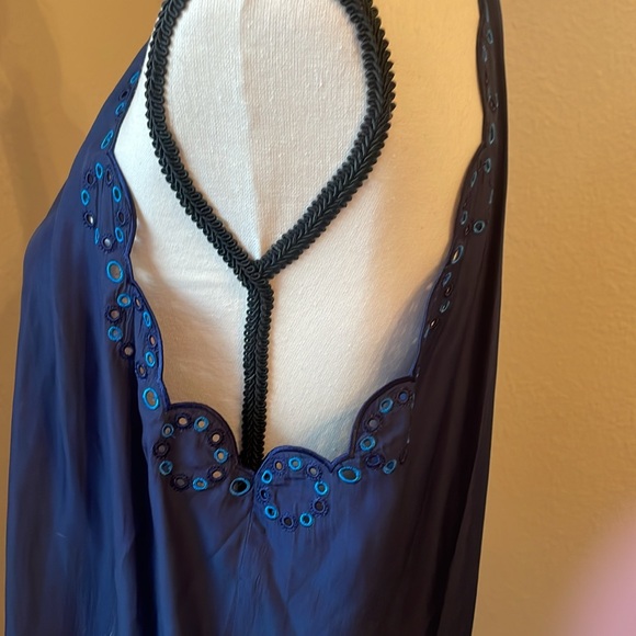 Ramy Brook Halter  Blue New with Tags . XL - Picture 2 of 8